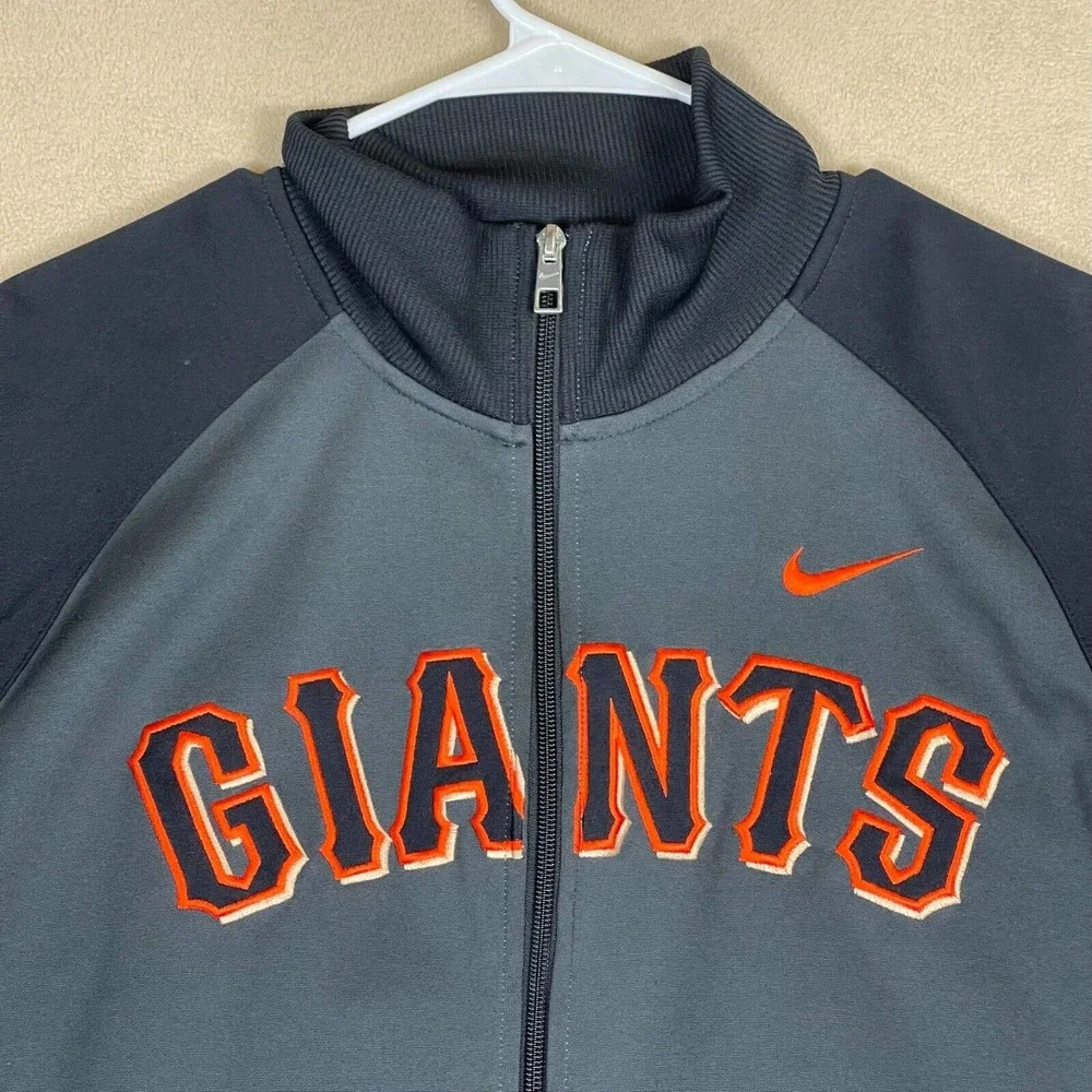 Nike San Francisco Giants Baseball Track‎ Jacket Mens M Embroidered Logo